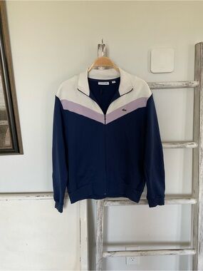 Lacoste Color Block Full Zip Jacket US Women 40 NWOT